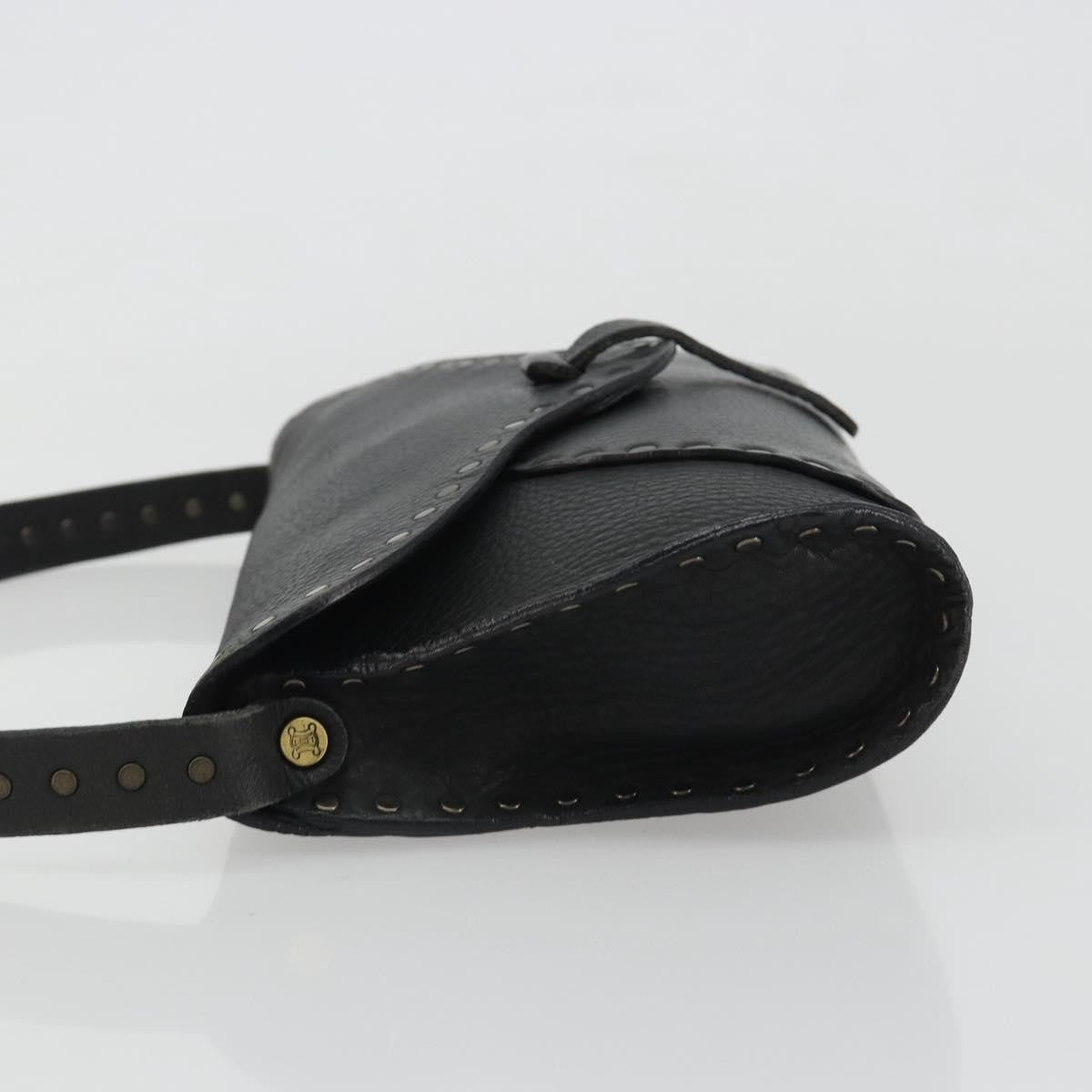 Gucci Shoulder Leather, Black, Leather, Shoulder Bag