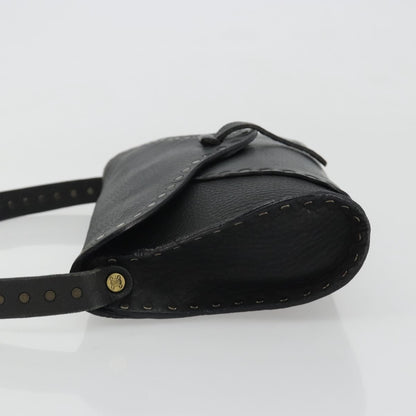Gucci Shoulder Leather, Black, Leather, Shoulder Bag