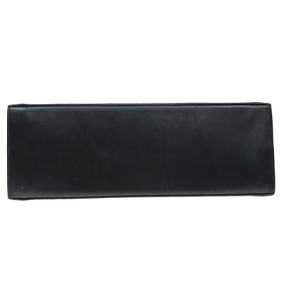 Salvatore Ferragamo Convertible Top Handle Leather, Black, Leather, Handbag