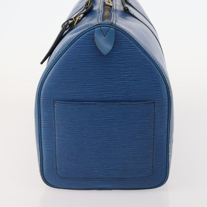 Louis Vuitton Keepall Epi Leather, Blue, Leather, Travel Bag