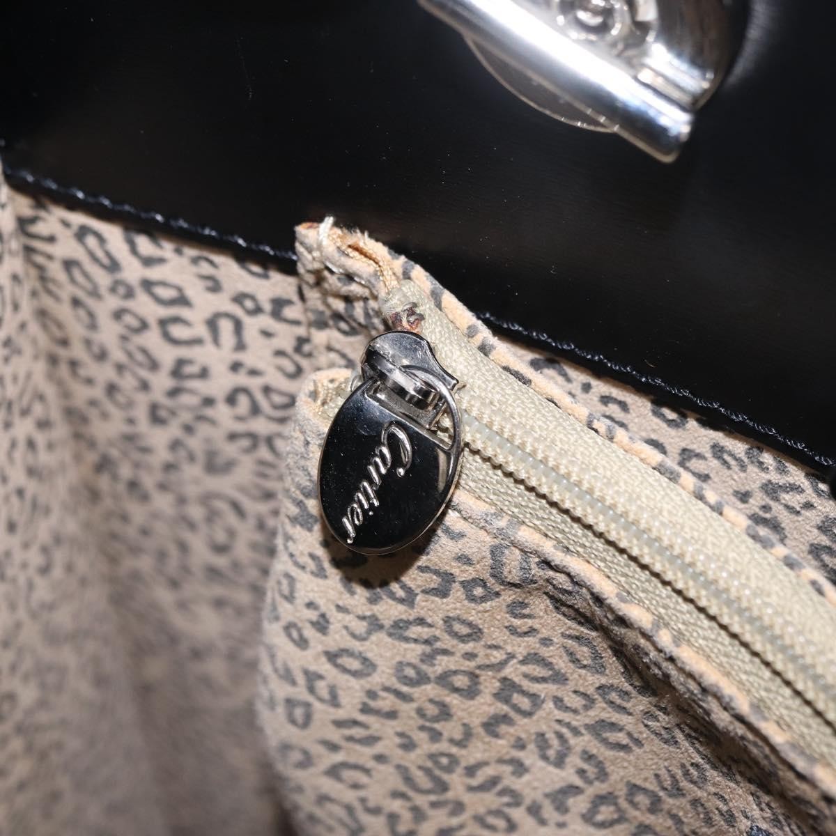 Cartier Panthère Shoulder Leather, Black, Leather, Shoulder Bag