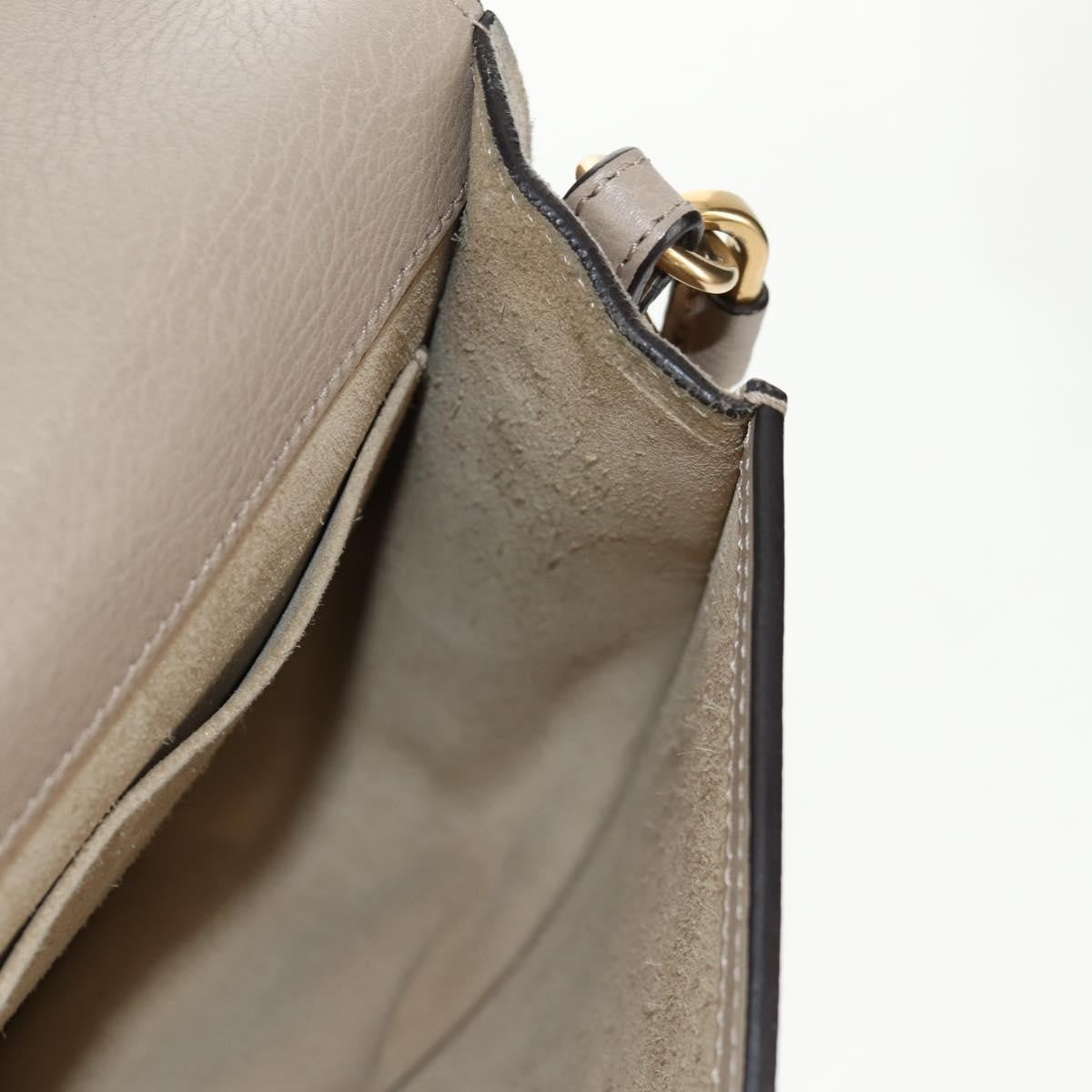 Chloe Nile Leather, Beige, Leather, Shoulder Bag