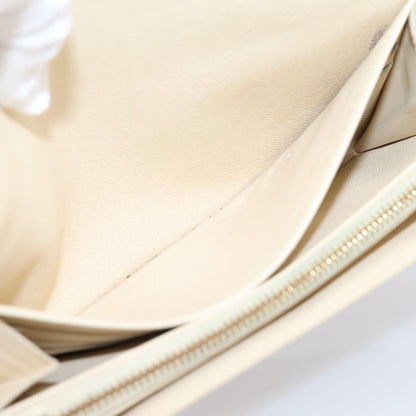 Louis Vuitton Sarah Damier, White, Canvas, Wallet