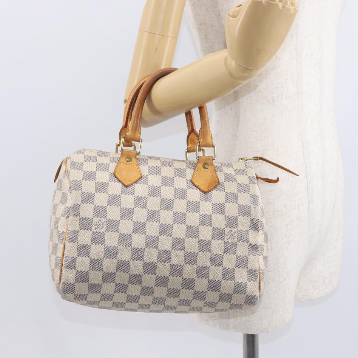 Louis Vuitton Speedy Mini HL Handbag Damier, BEIGE, CANVAS, Handbag