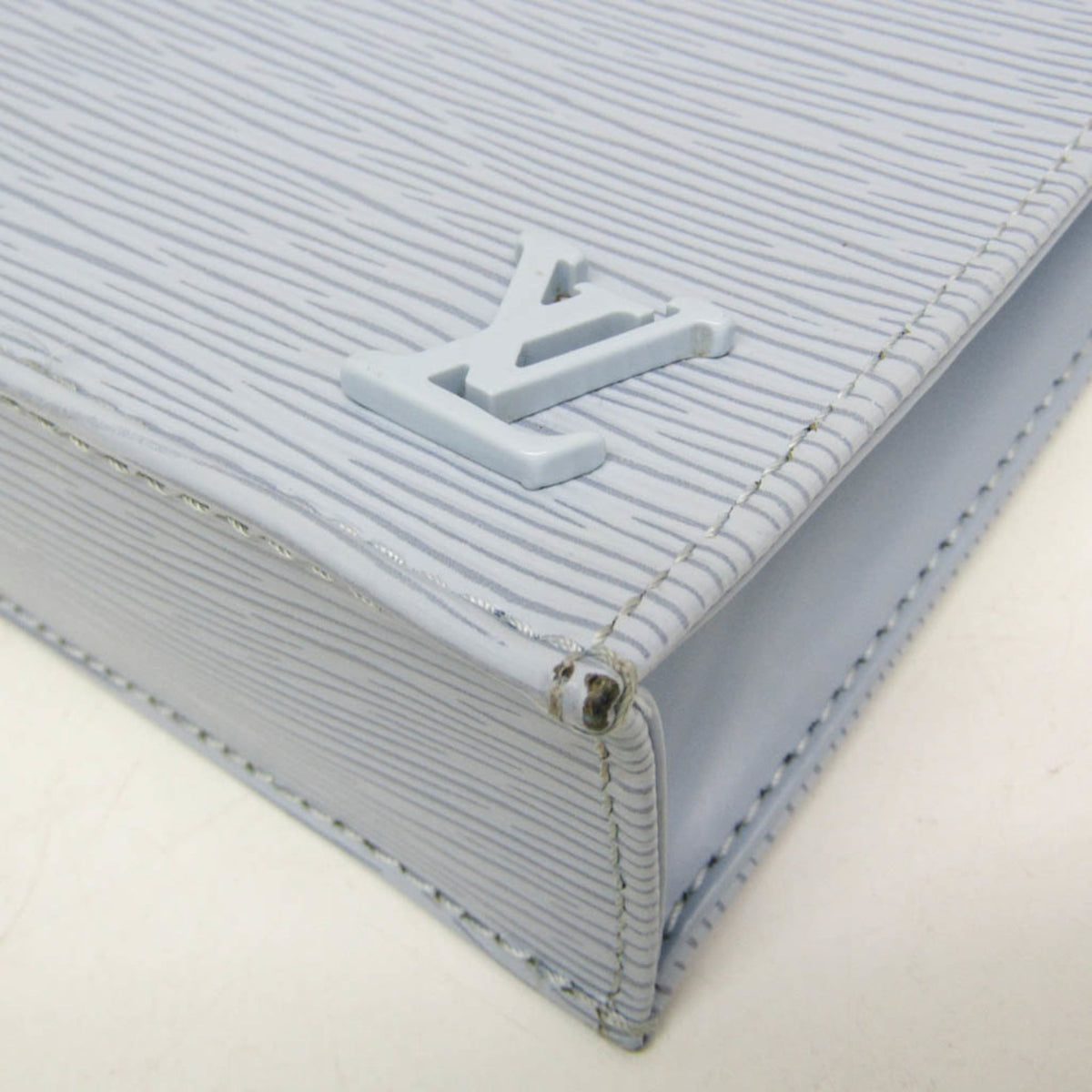 Louis Vuitton Petit Sac Plat Epi Leather, Blue, Leather, Handbag