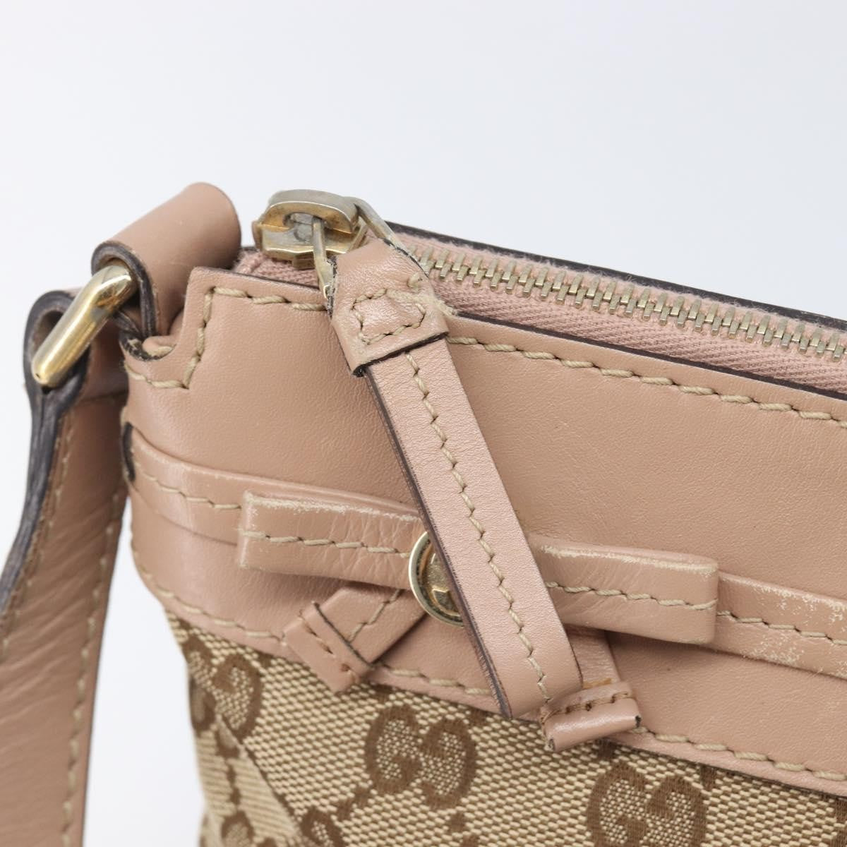 Gucci Mayfair Messenger GG Canvas and Leather, Beige, Canvas, Shoulder Bag