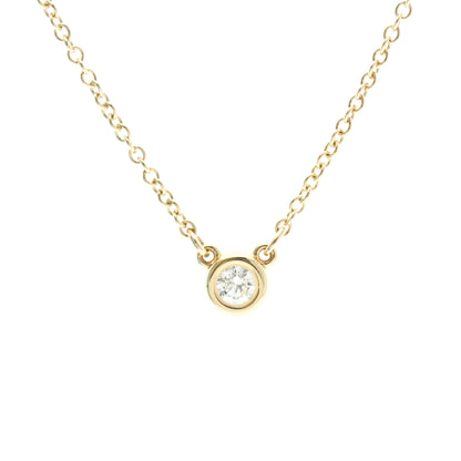 Tiffany & Co. Elsa Peretti Diamonds By The Yard Pendant 18K Rose Gold and Diamond, Gold, Pink Gold, Necklace