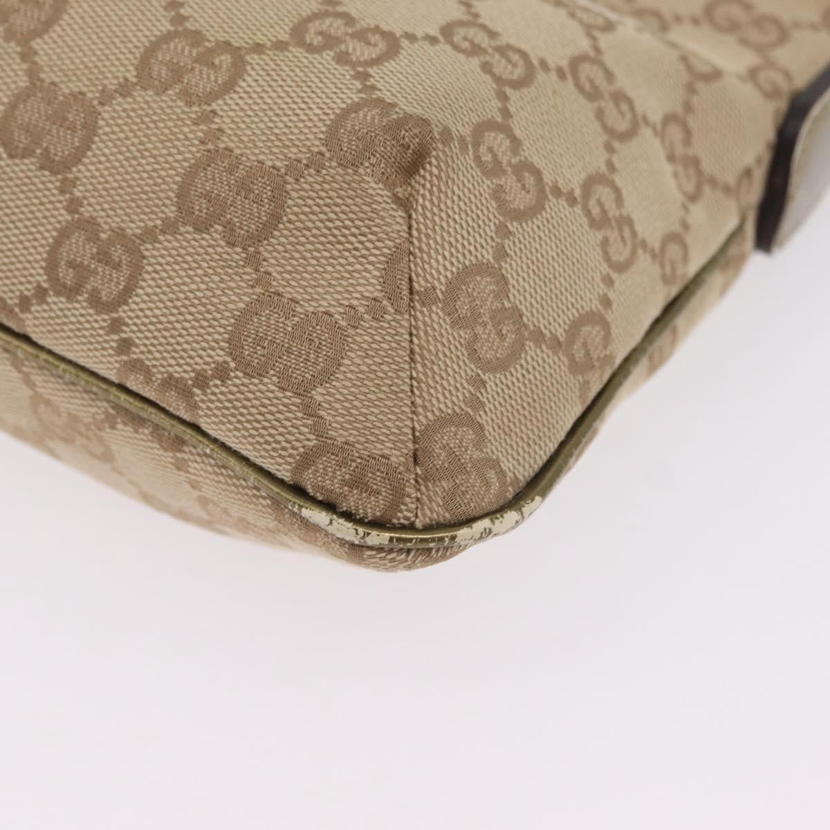 Gucci Web Strap Messenger GG Coated Canvas, Beige, Canvas, Handbag