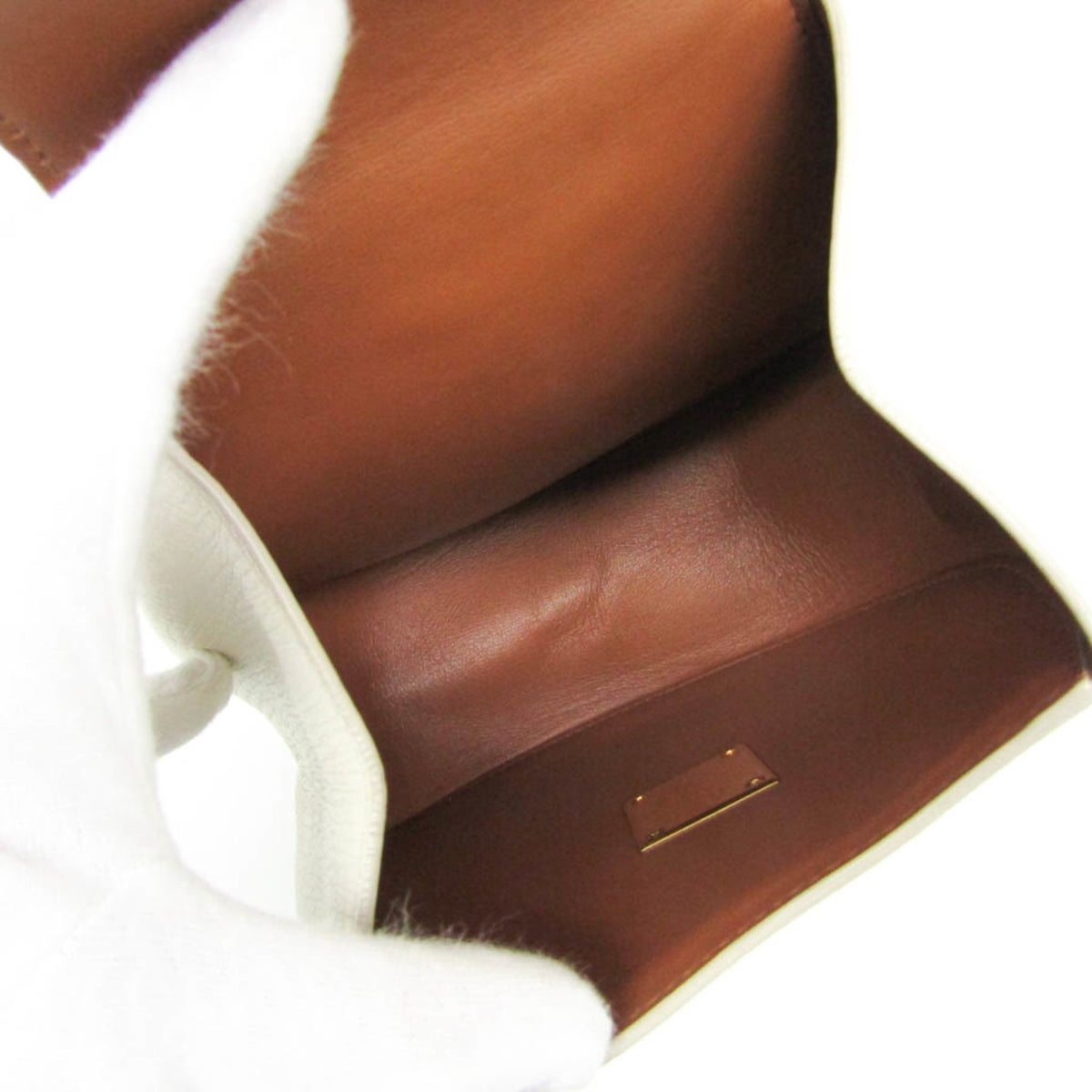 Bottega Veneta Palmellato Convertible Belt Leather, White, Leather, Handbag