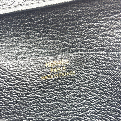 Hermes Bearn Epsom, Black, Leather, Wallet