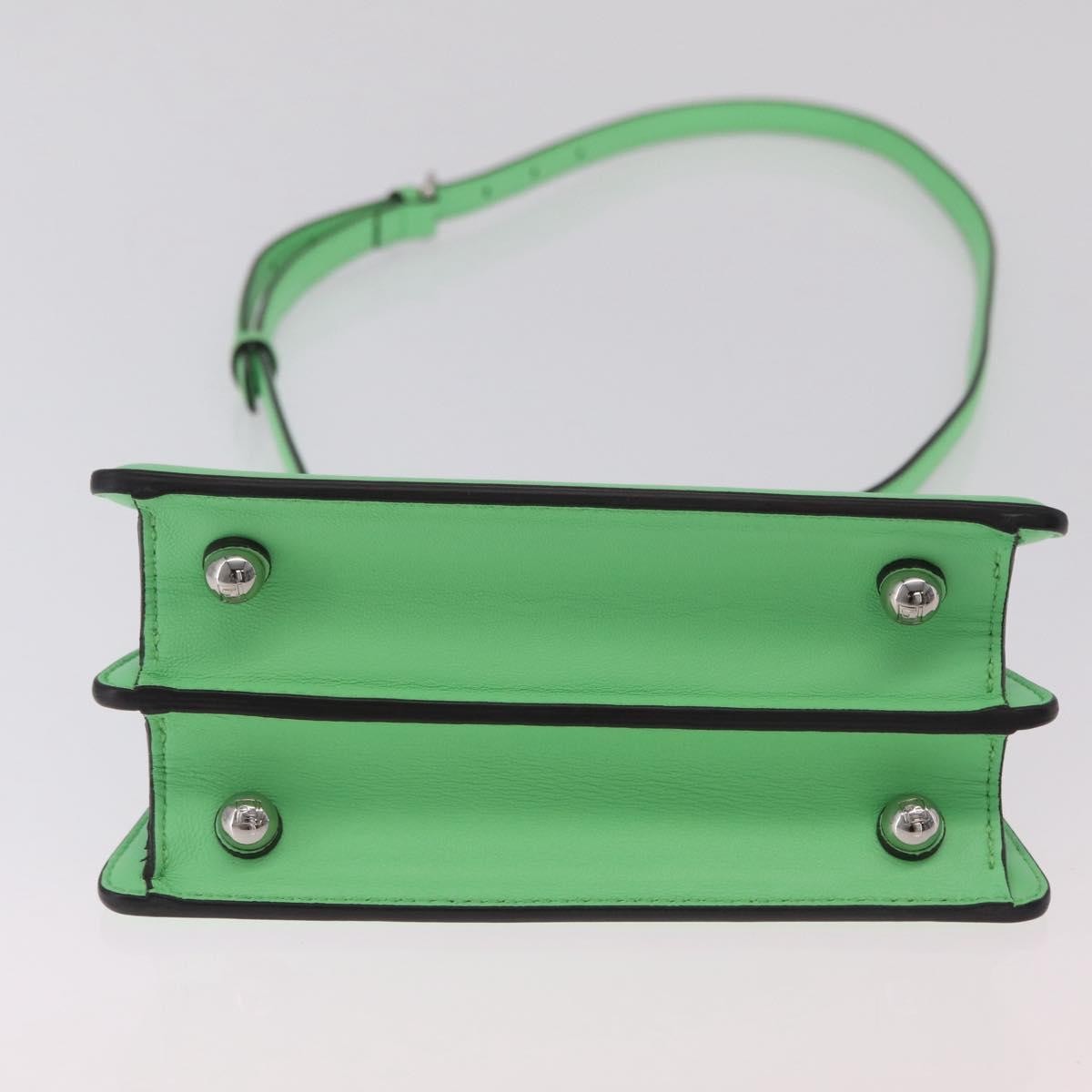 Fendi Peekaboo ISeeU Leather, Green, Leather, Handbag