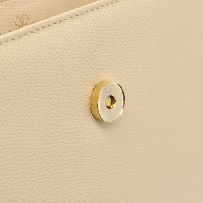 Valentino Garavani Vintage Leather, Beige, Leather, Shoulder Bag