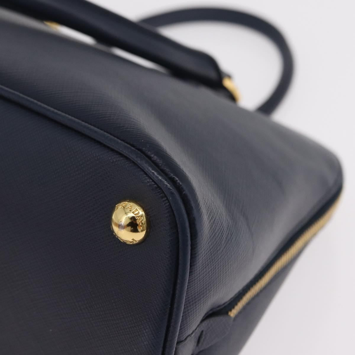 Prada Promenade Saffiano Leather, Navy, Leather, Handbag