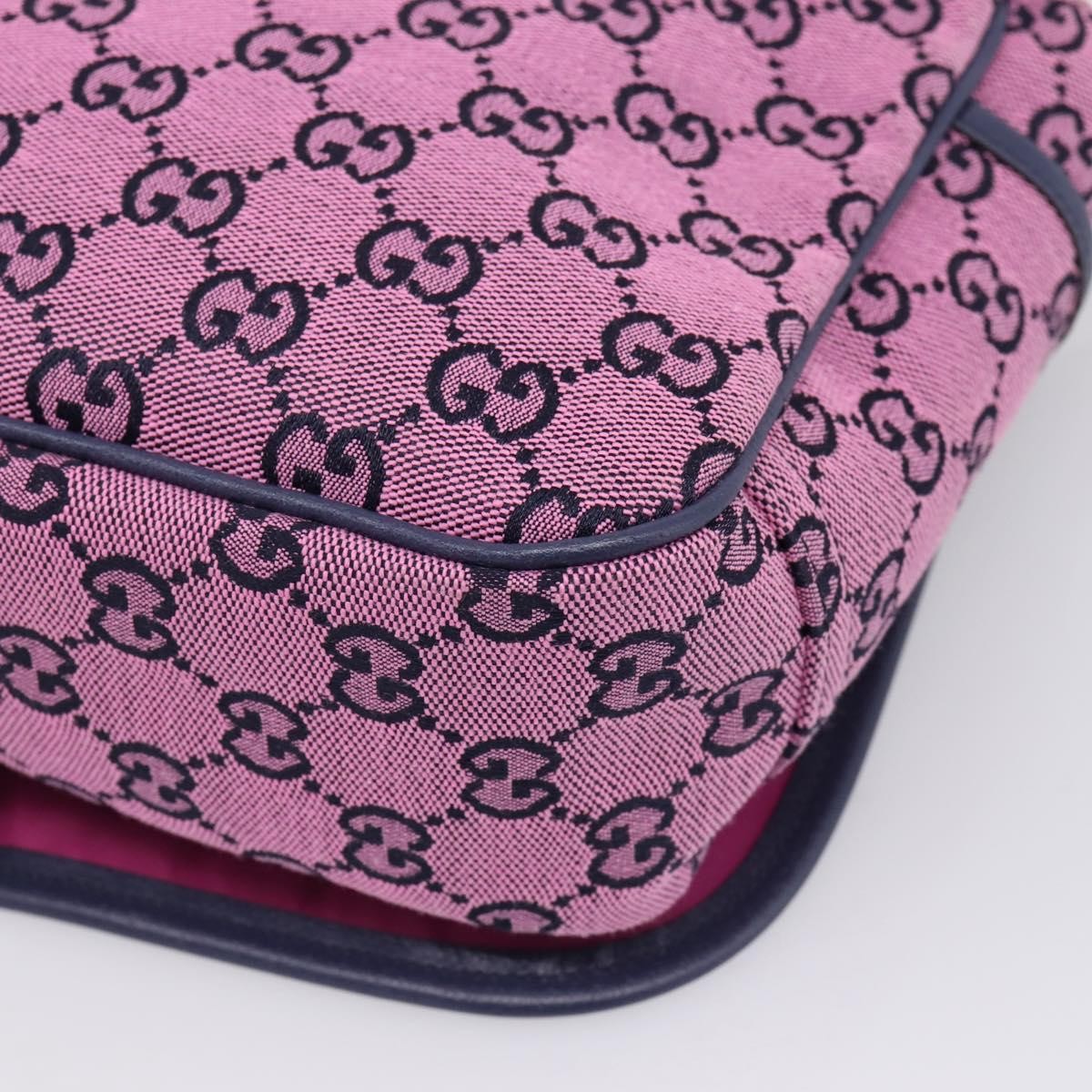 Gucci Children's Messenger GG Canvas, Pink, Canvas, Handbag