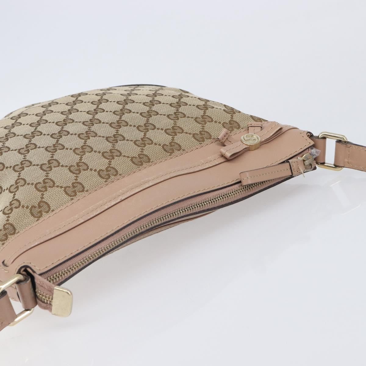 Gucci Mayfair Messenger GG Canvas and Leather, Beige, Canvas, Shoulder Bag