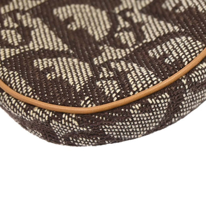 Christian Dior Vintage Saddle Zip Coin Purse Diorissimo Canvas, Brown, Canvas, Clutch