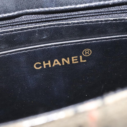 Chanel Vintage Chocolate Bar Leather, Beige, Leather, Tote Bag