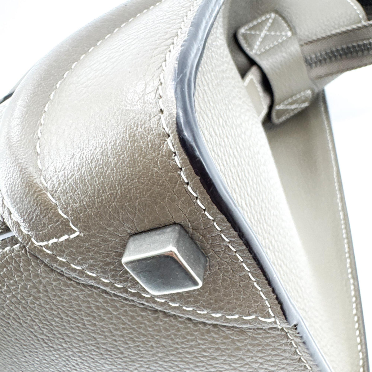 Celine Luggage Grainy Leather, Brown, Leather, Handbag