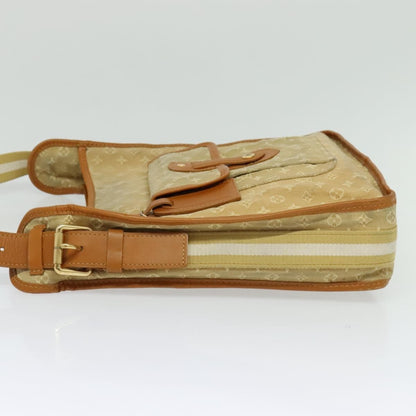 Louis Vuitton Mary Kate Messenger Mini Lin, Beige, Canvas, Handbag