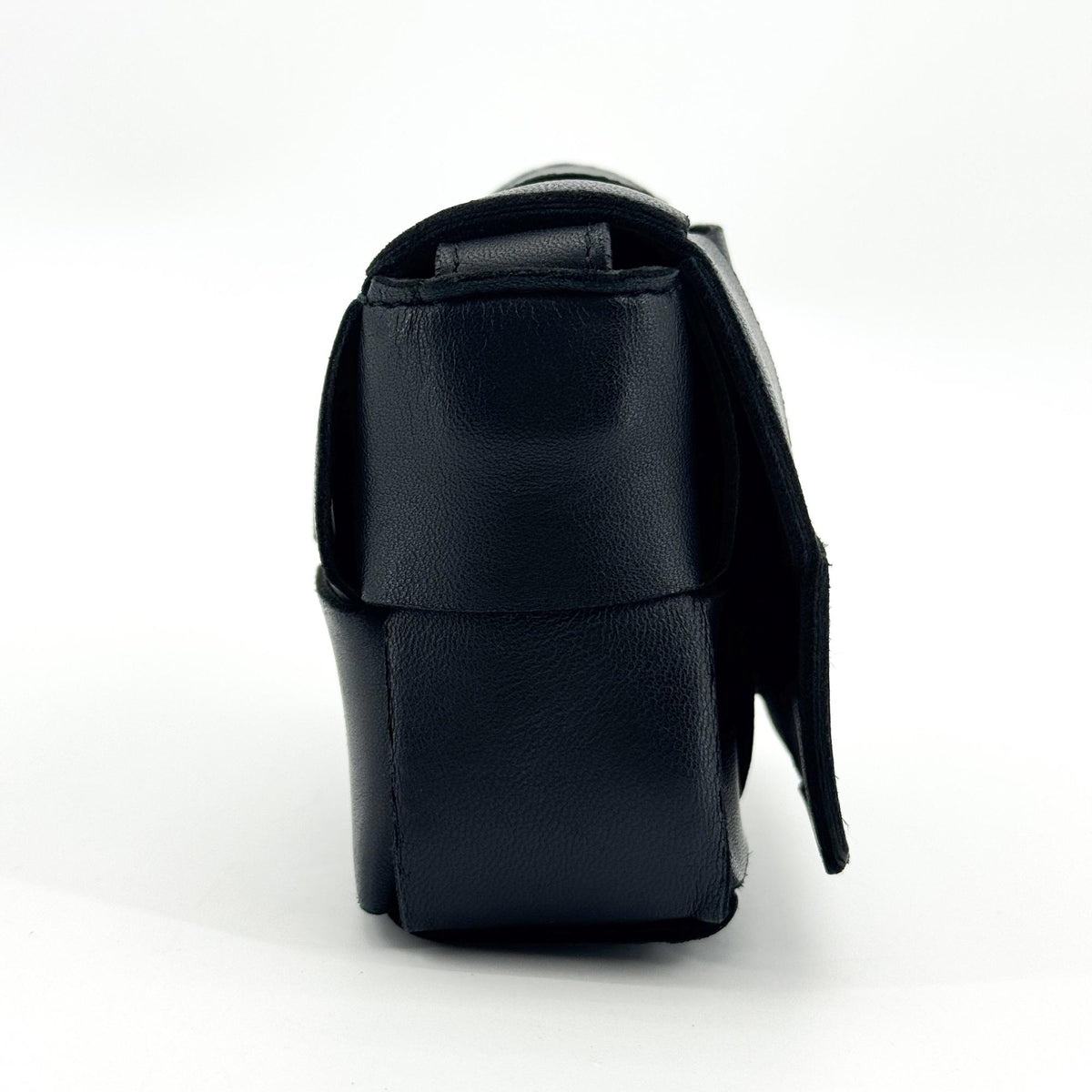 Bottega Veneta Candy Cassette Maxi Intrecciato Leather, Black, Leather, Crossbody Bag