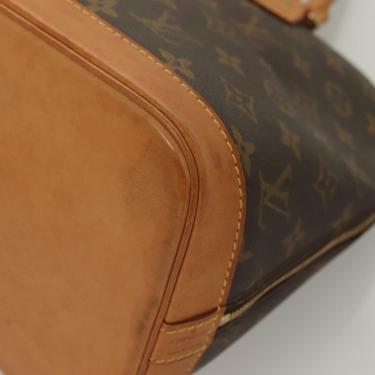 Louis Vuitton Alma Handbag Monogram Canvas, BROWN, CANVAS, Handbag
