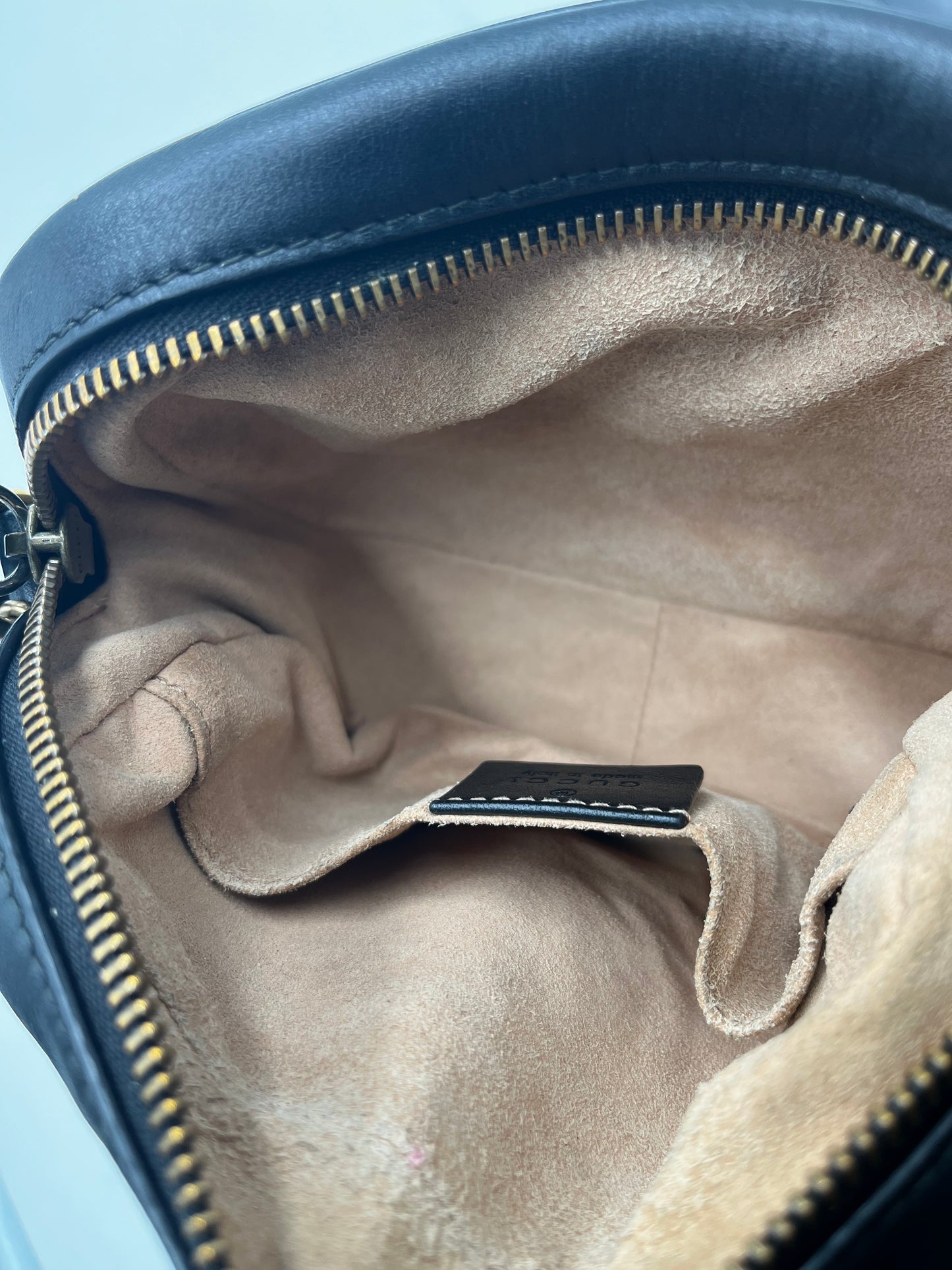 Gucci GG Marmont Matelasse Leather, Black, Leather, Shoulder Bag