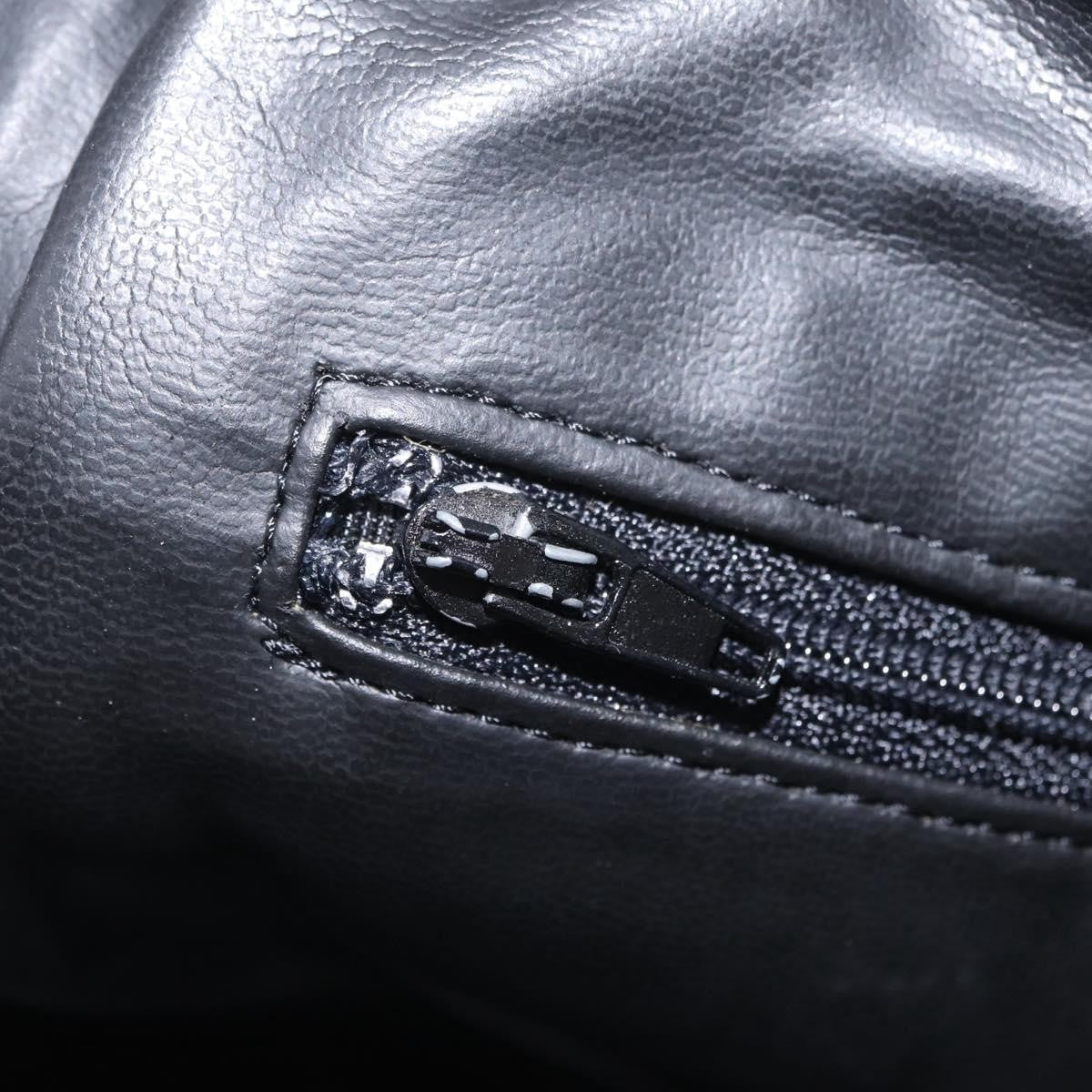 Bally Vintage Chain Quilted Leather, Black, Leather, Shoulder Bag