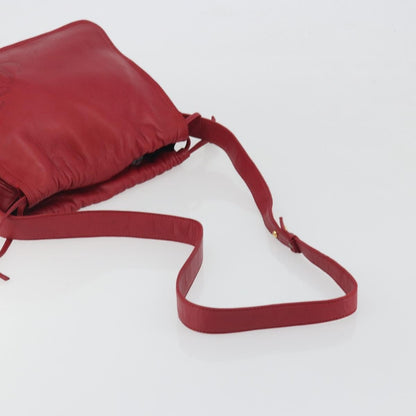 Loewe Anagram Leather, Red, Leather, Shoulder Bag