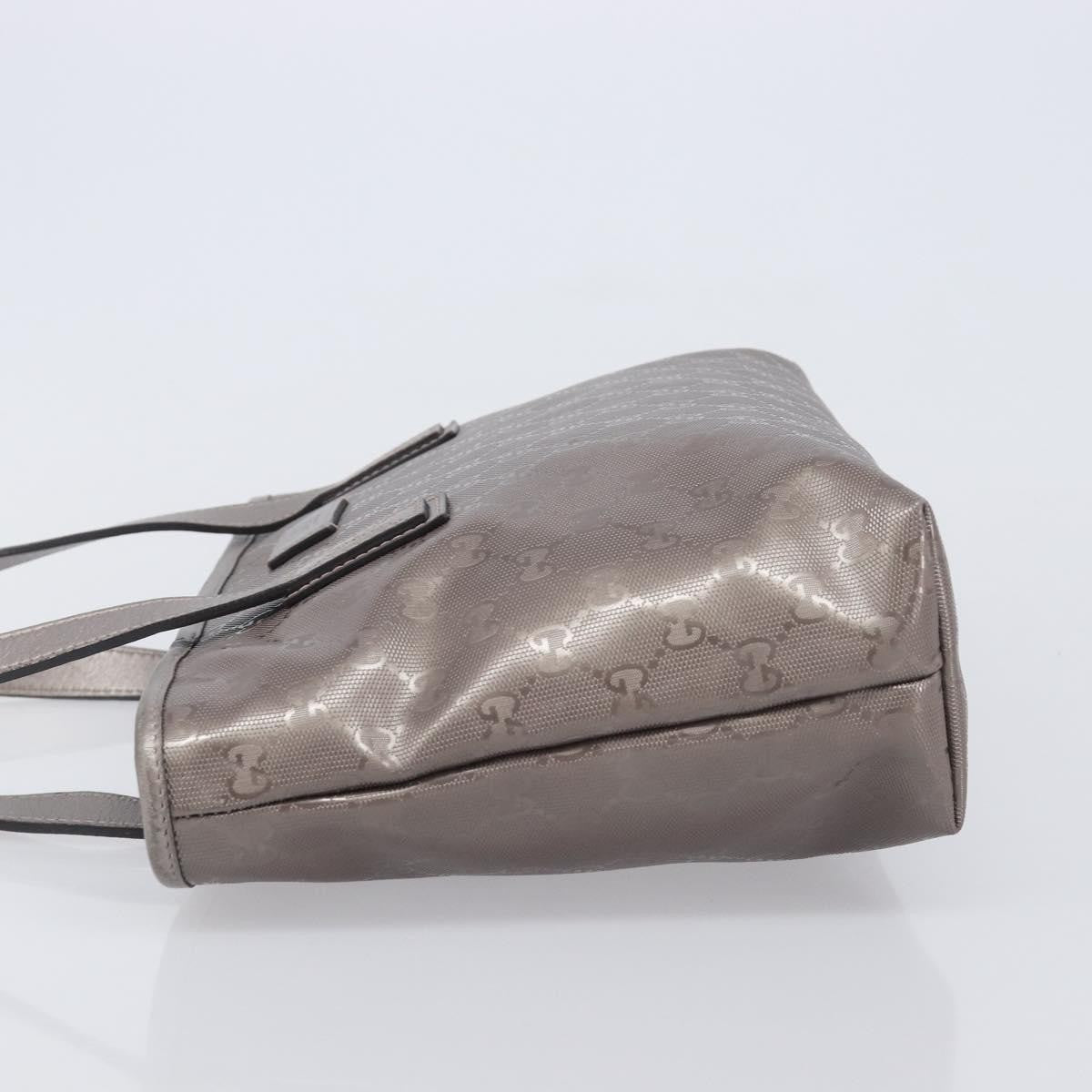 Gucci Tote GG Imprime, Silver, Canvas, Tote Bag
