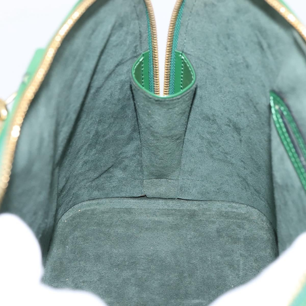 Louis Vuitton Alma Epi Leather, Green, Leather, Handbag