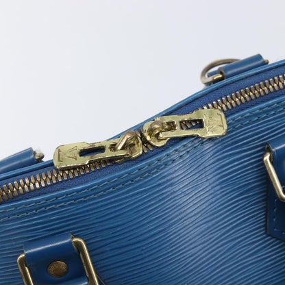 Louis Vuitton Alma Epi Leather, Blue, Leather, Handbag