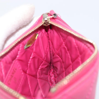 Chanel CC Zip Coin Purse Quilted Lambskin, Pink, Leather, Wallet