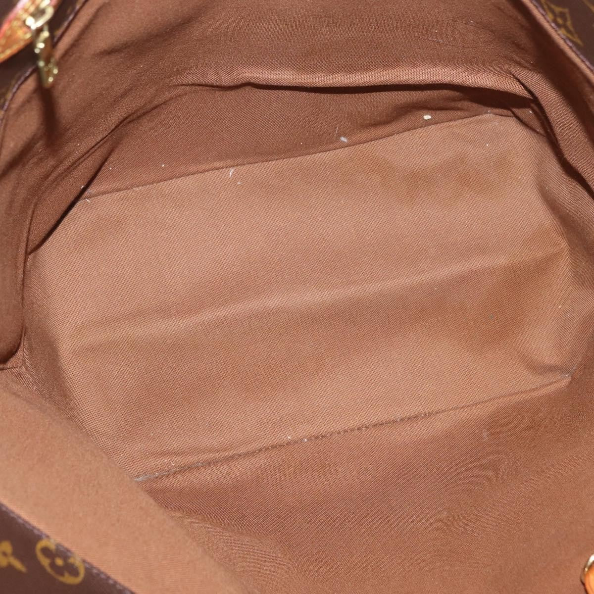 Louis Vuitton Shopping Sac Monogram Canvas, Brown, Canvas, Handbag