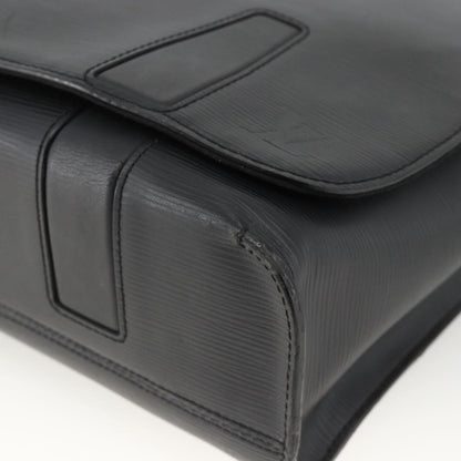 Louis Vuitton Harrington Messenger Epi Leather, Black, Leather, Handbag