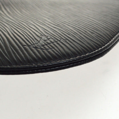 Louis Vuitton Demi Lune Pochette Epi Leather, Black, Leather, Clutch