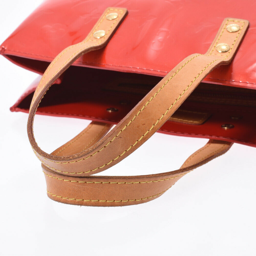 Louis Vuitton Reade Handbag Monogram Vernis, RED, PATENT_LEATHER, Handbag
