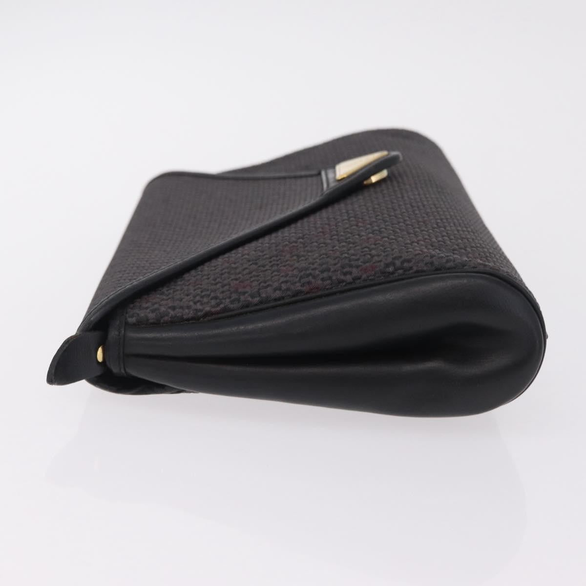 Saint Laurent Vintage Clutch Canvas, Gray, Canvas, Clutch