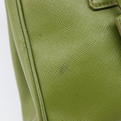 Prada Galleria  Strap Leather, Green, Leather, Handbag