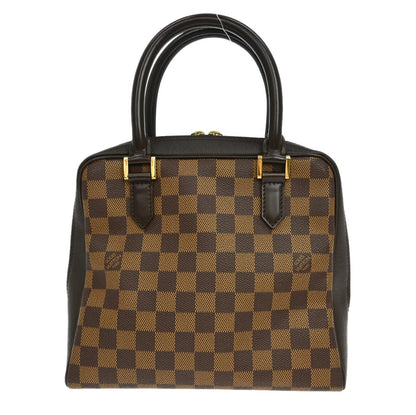 Louis Vuitton Brera Damier Ebene, Brown, Canvas, Handbag
