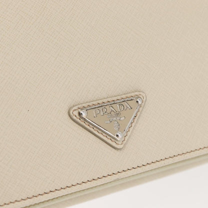Prada Convertible Travel Saffiano Leather, Beige, Leather, Briefcase
