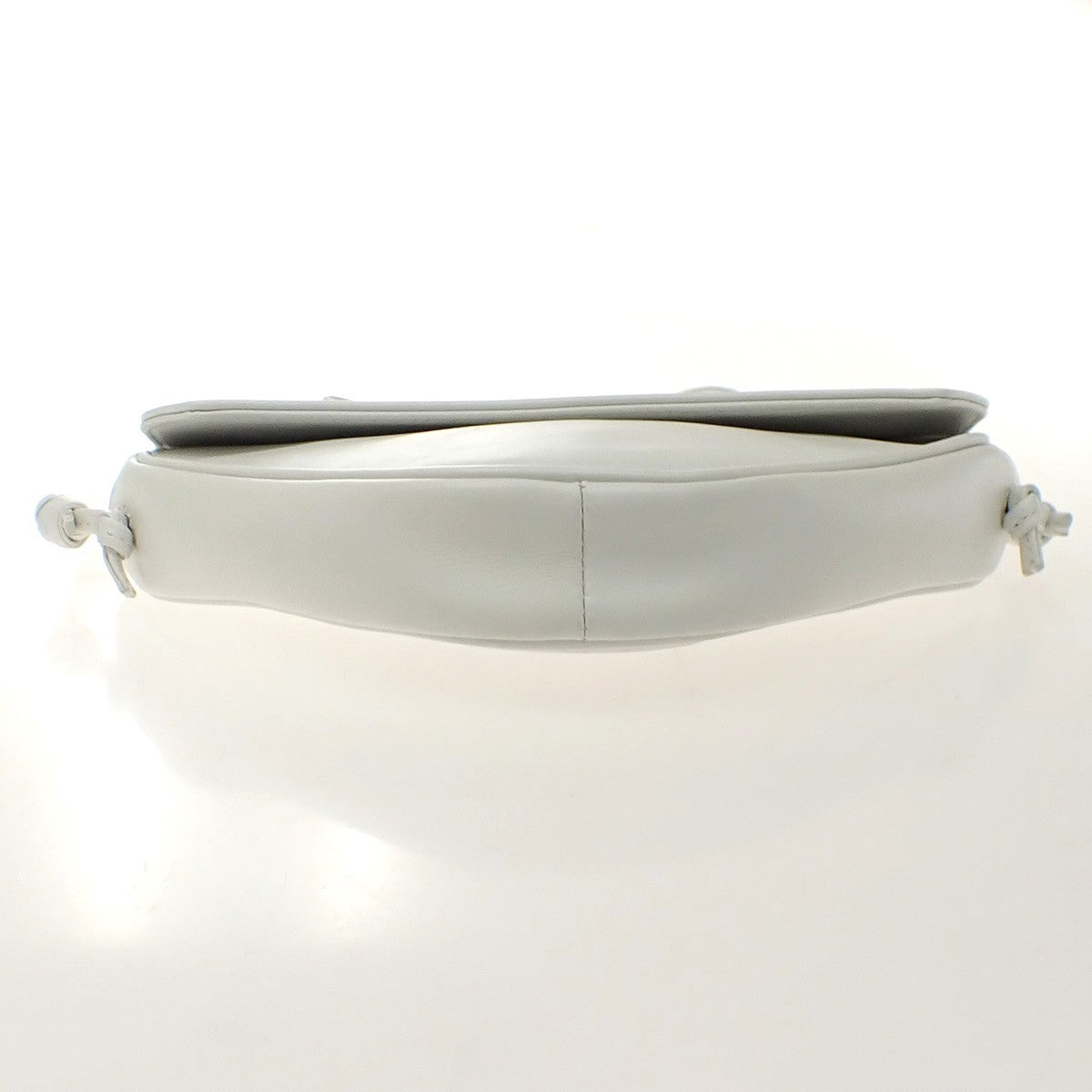 Celine Triangle Leather, White, Leather, Handbag