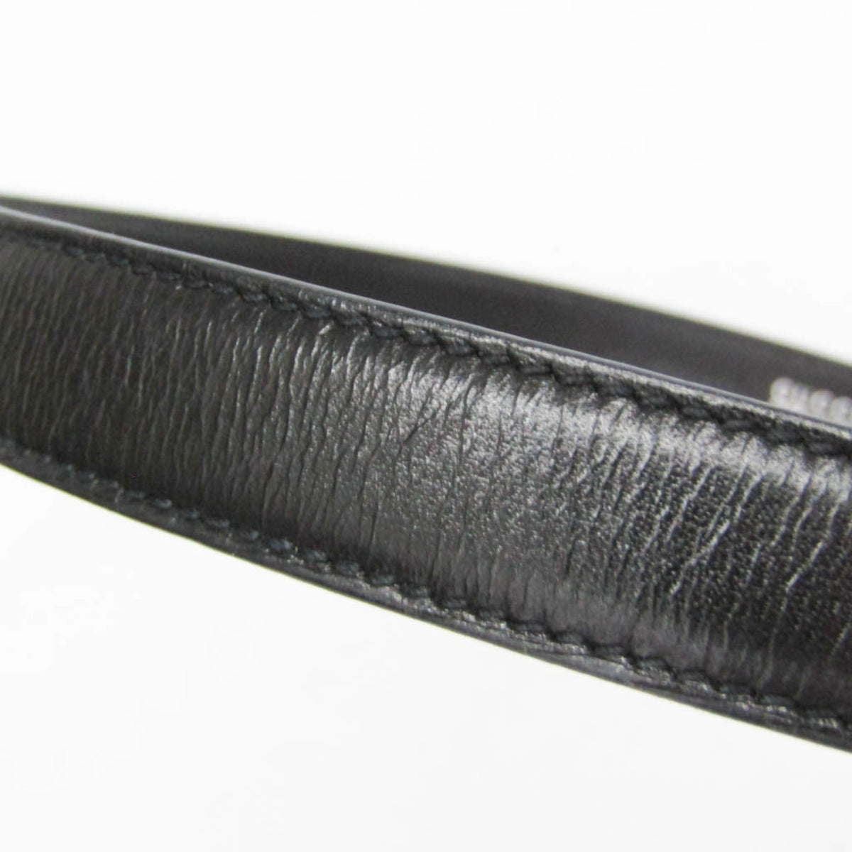 Gucci Interlocking G Belt (Outlet) Leather, Black, Leather, Belt