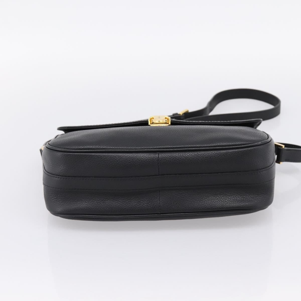 Saint Laurent Vintage Shoulder bag leather, Black, Leather, Shoulder Bag
