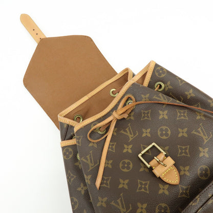 Louis Vuitton Vintage Montsouris Monogram Canvas, Brown, Canvas, Backpack