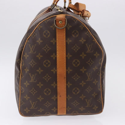Louis Vuitton Keepall Bandoulière Monogram, Brown, Canvas, Travel Bag