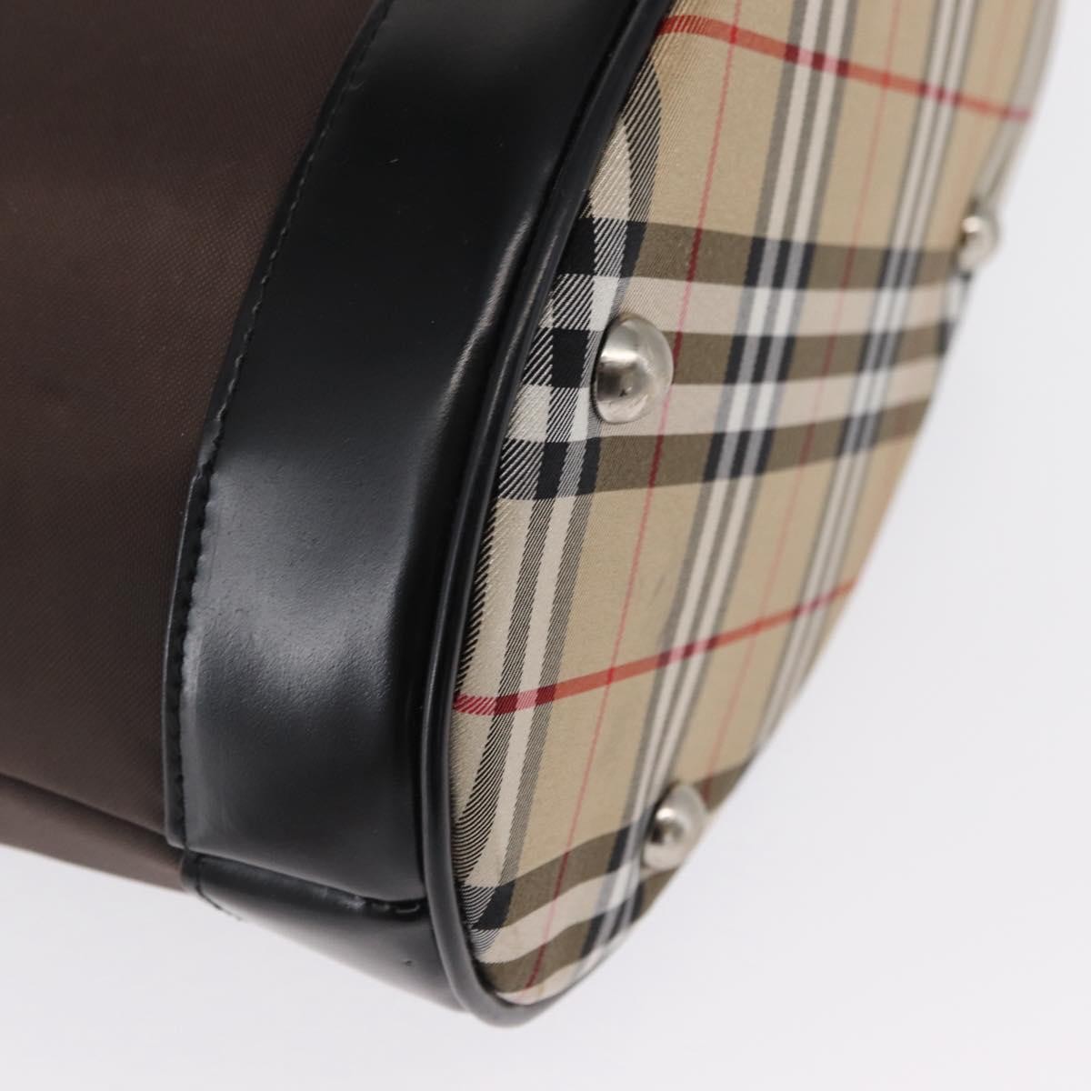 Burberry Blue Label Nylon, Brown, Nylon, Tote Bag