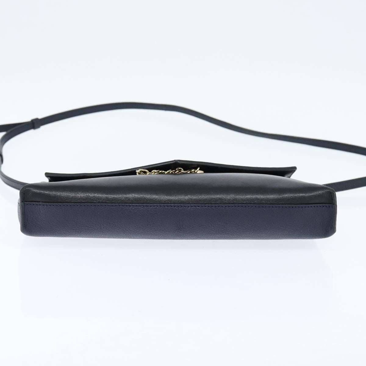Chloe Sally Leather, Navy, Leather, Shoulder Bag