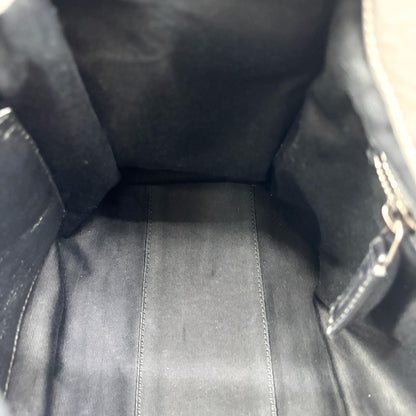Saint Laurent Niki Shopping Matelasse Chevron Leather, Gray, Leather, Tote Bag