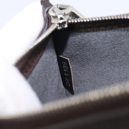 Louis Vuitton Neverfull Pochette Leather, Brown, Leather, Clutch