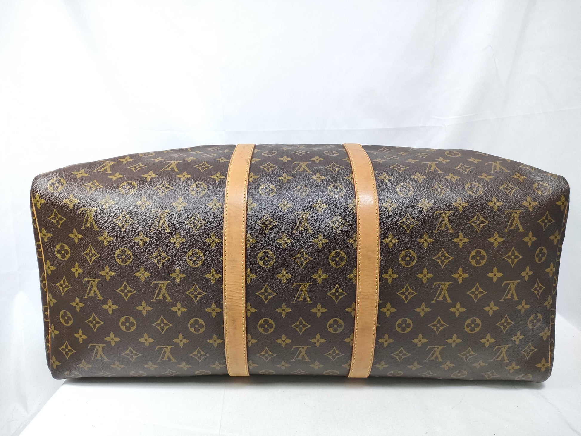 Louis Vuitton Keepall Monogram, Brown, Canvas, Travel Bag